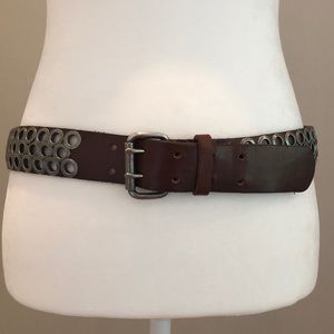 J. Crew leather and metal ladies belt.